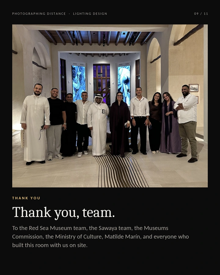 The project team — A team photograph and acknowledgements to the people and institutions behind the exhibition.